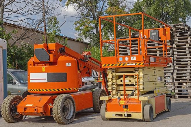 forklift operator moving inventory in a warehouse in Rio Bravo